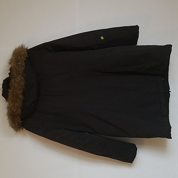 Soia & Kyo Dark Graphite Grey Insulated Parka with Hood Water Repellent Medium - Picture 4 of 13